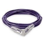 Picture of 4ft Purple CAT 6 Slim PVC Ethernet Cable Snagless Clear-Claw RJ-45 M/M