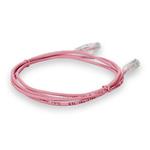 Picture of 4ft Pink CAT 6 Slim PVC Ethernet Cable Snagless Clear-Claw RJ-45 M/M