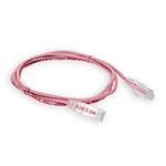 Picture of 4ft Pink CAT 6 Slim PVC Ethernet Cable Snagless Clear-Claw RJ-45 M/M