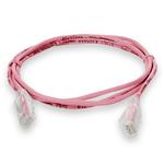 Picture of 4ft Pink CAT 6 Slim PVC Ethernet Cable Snagless Clear-Claw RJ-45 M/M