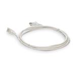 Picture of 4ft White CAT 6 Slim PVC Ethernet Cable Snagless Clear-Claw RJ-45 M/M