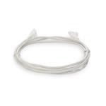 Picture of 4ft White CAT 6 Slim PVC Ethernet Cable Snagless Clear-Claw RJ-45 M/M