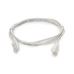 Picture of 4ft White CAT 6 Slim PVC Ethernet Cable Snagless Clear-Claw RJ-45 M/M