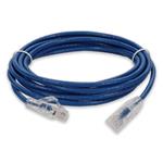 Picture of 4ft Blue CAT 6A Slim PVC Ethernet Cable Snagless Clear-Claw RJ-45 M/M