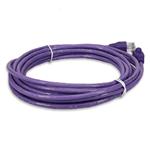 Picture of 50ft Purple CAT 6 PVC Ethernet Cable Snagless Easy Clear Boot TAA RJ-45 M/M