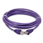 Picture of 50ft Purple CAT 6 PVC Ethernet Cable Snagless Easy Clear Boot TAA RJ-45 M/M