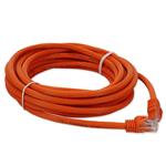 Picture of 50ft Orange CAT 6A PVC Ethernet Cable Snagless Bubble Boot RJ-45 M/M