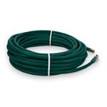 Picture of 50ft Green CAT 6A Plenum-Rated Ethernet Cable Snagless Bubble Boot RJ-45 M/M