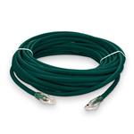 Picture of 50ft Green CAT 6A Plenum-Rated Ethernet Cable Snagless Bubble Boot RJ-45 M/M
