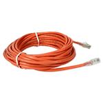 Picture of 50ft Orange CAT 6A Shielded PVC Ethernet Cable Snagless Easy Clear Boot RJ-45 M/M