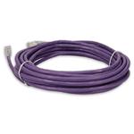 Picture of 50ft Purple CAT 6A Shielded PVC Ethernet Cable Snagless Easy Clear Boot RJ-45 M/M