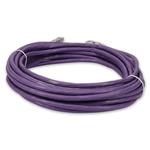 Picture of 50ft Purple CAT 6A Shielded PVC Ethernet Cable Snagless Easy Clear Boot RJ-45 M/M