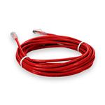 Picture of 50ft Red CAT 6 Plenum-Rated Ethernet Cable Snagless Bubble Boot RJ-45 M/M