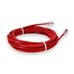 Picture of 50ft Red CAT 6 Plenum-Rated Ethernet Cable Snagless Bubble Boot RJ-45 M/M