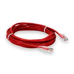 Picture of 50ft Red CAT 6 Plenum-Rated Ethernet Cable Snagless Bubble Boot RJ-45 M/M