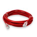 Picture of 50ft Red CAT 6 Plenum-Rated Ethernet Cable Snagless Bubble Boot RJ-45 M/M