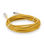 Picture of 50ft Yellow CAT 6 Plenum-Rated Ethernet Cable Snagless Bubble Boot RJ-45 M/M