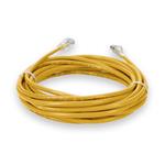 Picture of 50ft Yellow CAT 6 Plenum-Rated Ethernet Cable Snagless Bubble Boot RJ-45 M/M