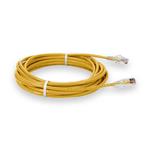 Picture of 50ft Yellow CAT 6 Plenum-Rated Ethernet Cable Snagless Bubble Boot RJ-45 M/M