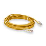 Picture of 50ft Yellow CAT 6 Plenum-Rated Ethernet Cable Snagless Bubble Boot RJ-45 M/M