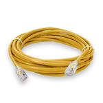 Picture of 50ft Yellow CAT 6 Plenum-Rated Ethernet Cable Snagless Bubble Boot RJ-45 M/M