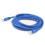Picture of 50ft Blue CAT 6 Shielded PVC Ethernet Cable Snagless Easy Clear Boot RJ-45 M/M