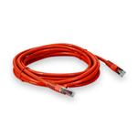 Picture of 50ft Orange CAT 6 Shielded PVC Ethernet Cable Snagless Easy Clear Boot RJ-45 M/M