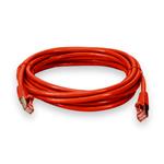 Picture of 50ft Orange CAT 6 Shielded PVC Ethernet Cable Snagless Easy Clear Boot RJ-45 M/M