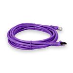 Picture of 50ft Violet CAT 6 Shielded PVC Ethernet Cable Snagless Easy Clear Boot RJ-45 M/M