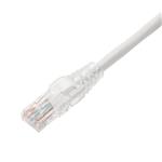 Picture of 50ft White CAT 6 Slim PVC Ethernet Cable Snagless Clear-Claw TAA RJ-45 M/M