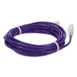Picture of 50ft RJ-45 (Male) to RJ-45 (Male) Straight Purple Cat6A Slim UTP PVC Copper Patch Cable