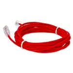 Picture of 50ft RJ-45 (Male) to RJ-45 (Male) Straight Red Cat6A Slim UTP PVC Copper Patch Cable