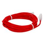 Picture of 50ft RJ-45 (Male) to RJ-45 (Male) Straight Red Cat6A Slim UTP PVC Copper Patch Cable