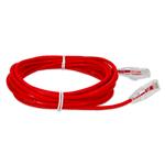 Picture of 50ft RJ-45 (Male) to RJ-45 (Male) Straight Red Cat6A Slim UTP PVC Copper Patch Cable