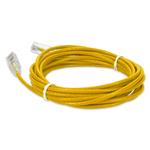 Picture of 50ft RJ-45 (Male) to RJ-45 (Male) Straight Yellow Cat6A Slim UTP PVC Copper Patch Cable