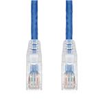 Picture of 56in Blue CAT 6 PVC Ethernet Cable Snagless Clear-Claw RJ-45 M/M with Serialized Labeled Ends