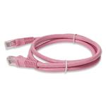 Picture of 5ft Pink CAT 6 PVC Ethernet Cable Snagless Bubble Boot RJ-45 M/M