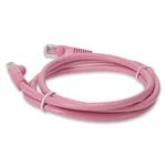 Picture of 5ft Pink CAT 6 PVC Ethernet Cable Snagless Bubble Boot RJ-45 M/M