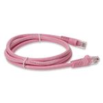 Picture of 5ft Pink CAT 6 PVC Ethernet Cable Snagless Bubble Boot RJ-45 M/M