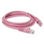 Picture of 5ft Pink CAT 6 PVC Ethernet Cable Snagless Bubble Boot RJ-45 M/M