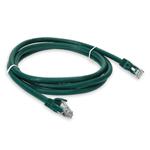 Picture of 5ft Green CAT 6A PVC Ethernet Cable Snagless Bubble Boot RJ-45 M/M