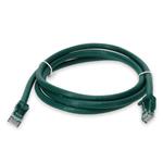 Picture of 5ft Green CAT 6A PVC Ethernet Cable Snagless Bubble Boot RJ-45 M/M