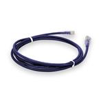 Picture of 5ft Purple CAT 6 Plenum-Rated Ethernet Cable Snagless Easy Clear Boot TAA RJ-45 M/M