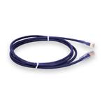 Picture of 5ft Purple CAT 6 Plenum-Rated Ethernet Cable Snagless Easy Clear Boot TAA RJ-45 M/M