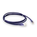 Picture of 5ft Purple CAT 6 Plenum-Rated Ethernet Cable Snagless Easy Clear Boot TAA RJ-45 M/M