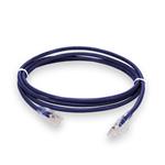 Picture of 5ft Purple CAT 6 Plenum-Rated Ethernet Cable Snagless Easy Clear Boot TAA RJ-45 M/M