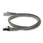 Picture of 5ft Gray CAT 6 Shielded PVC Ethernet Cable Snagless Easy Clear Boot TAA RJ-45 M/M