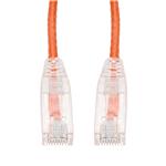 Picture of 5ft Orange CAT 6 Slim PVC Ethernet Cable Snagless Clear-Claw RJ-45 M/M