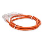 Picture of 5ft Orange CAT 6 Slim PVC Ethernet Cable Snagless Clear-Claw RJ-45 M/M