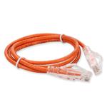 Picture of 5ft Orange CAT 6 Slim PVC Ethernet Cable Snagless Clear-Claw RJ-45 M/M